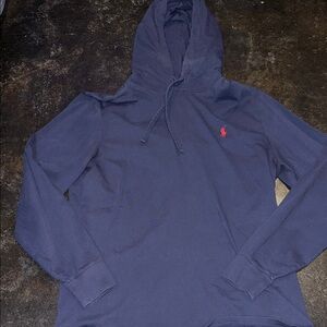 Polo Ralph Lauren Navy Long Sleeve Tee with Red Logo